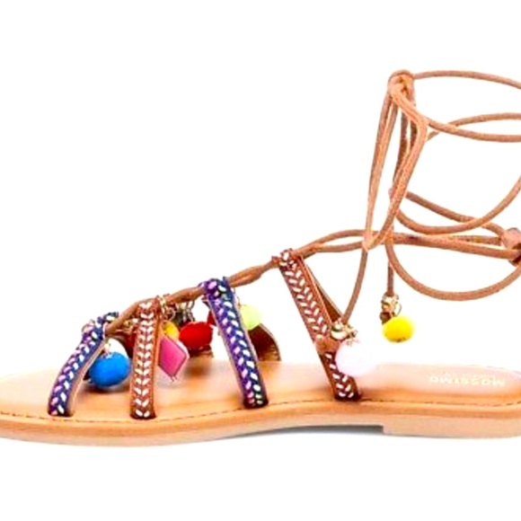 Mossimo for Target pom pom sandals. Size 9. - Picture 3 of 4